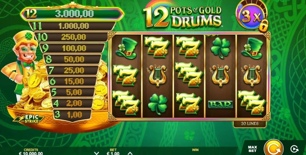 12 Pots of Gold Drums