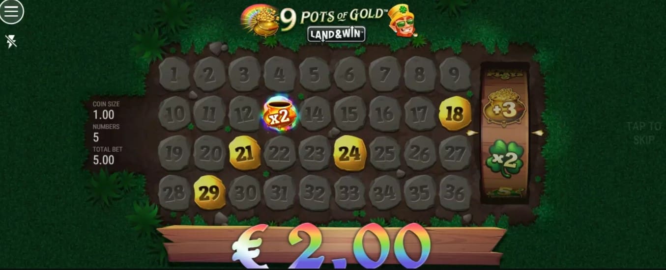 9 Pots of Gold Land & Win slot