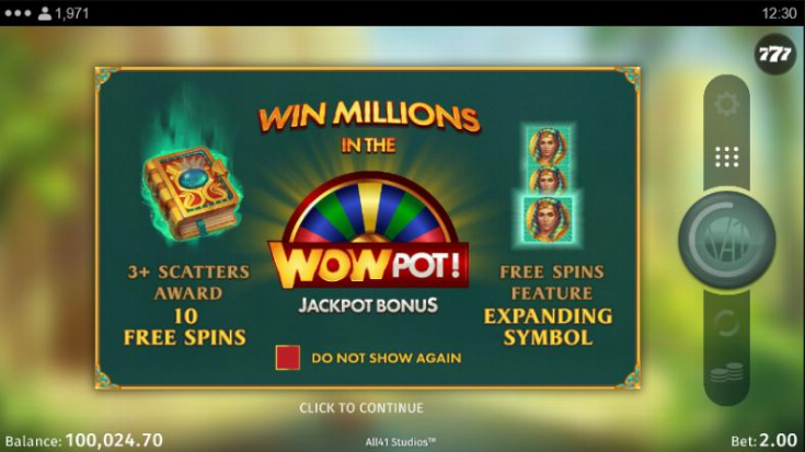 Book of Atem WowPot Slot