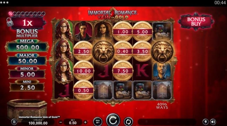 Immortal Romance Vein of Gold game