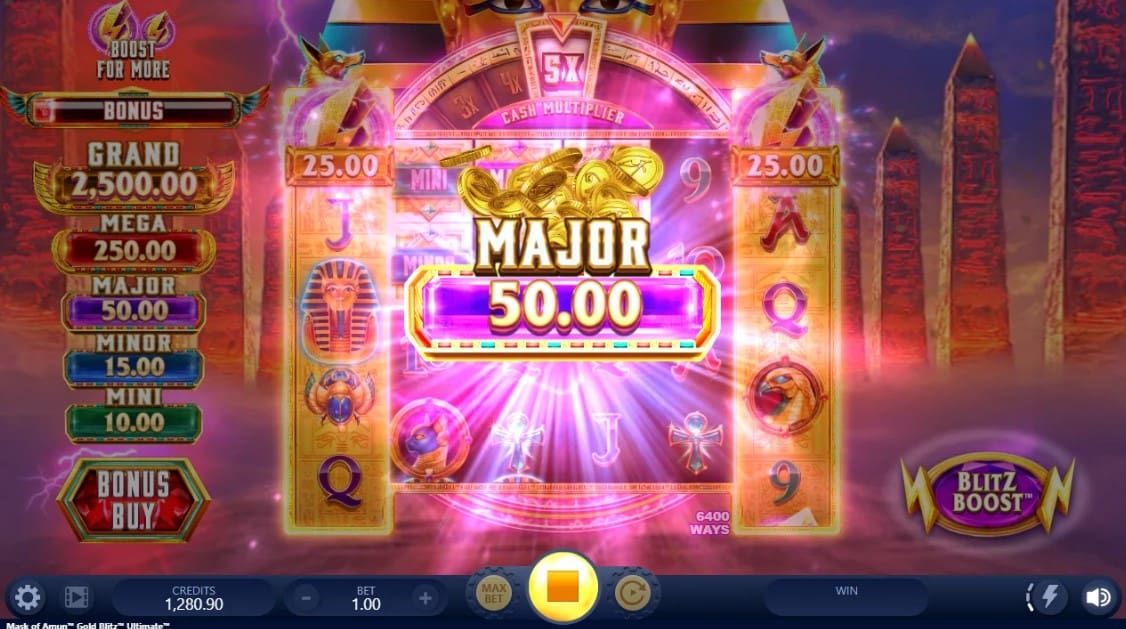 Mask of Amun Gold Blitz Ultimate Slot
