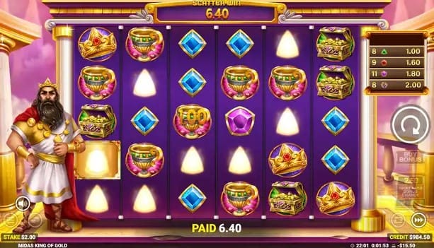 Midas King of Gold Slot Game