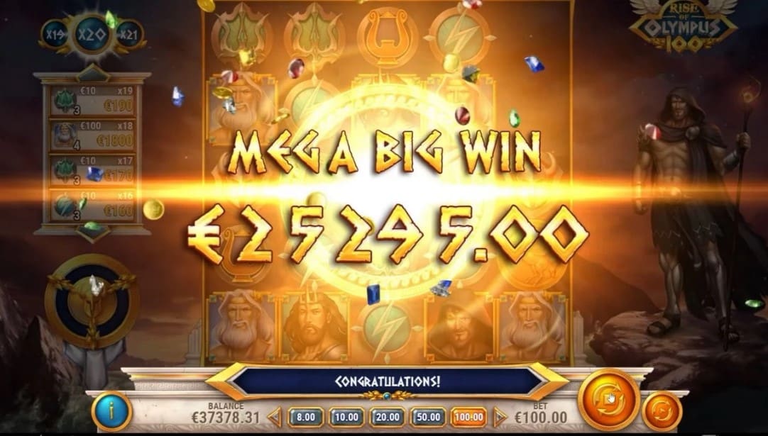 Rise of Olympus 100 slot win