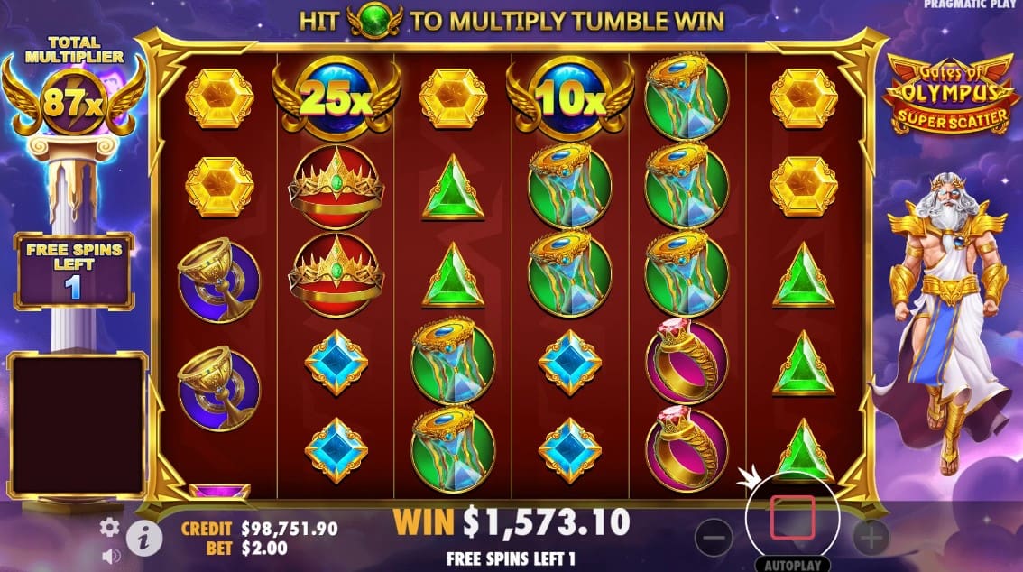 gates of olympus super scatter slot review